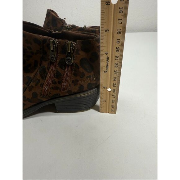 Blowfish Malibu Leopard Canvas Print Comfort  Booties Woman's Size 6 See Notes - Picture 7 of 16